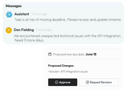 Triggered replanning requests